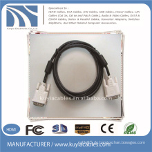 DVI bis DVI 18 + 1 Stecker auf männliches Kabel mit 2 Ferrit 5FT schwarz